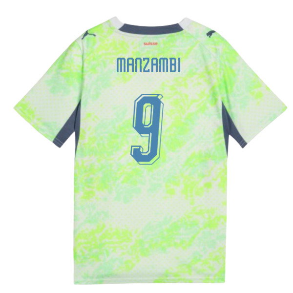 2026-2027 Switzerland Away Shirt (Kids) (Manzambi 9)-SoccerKits Hub | Buy Soccer Jerseys Online